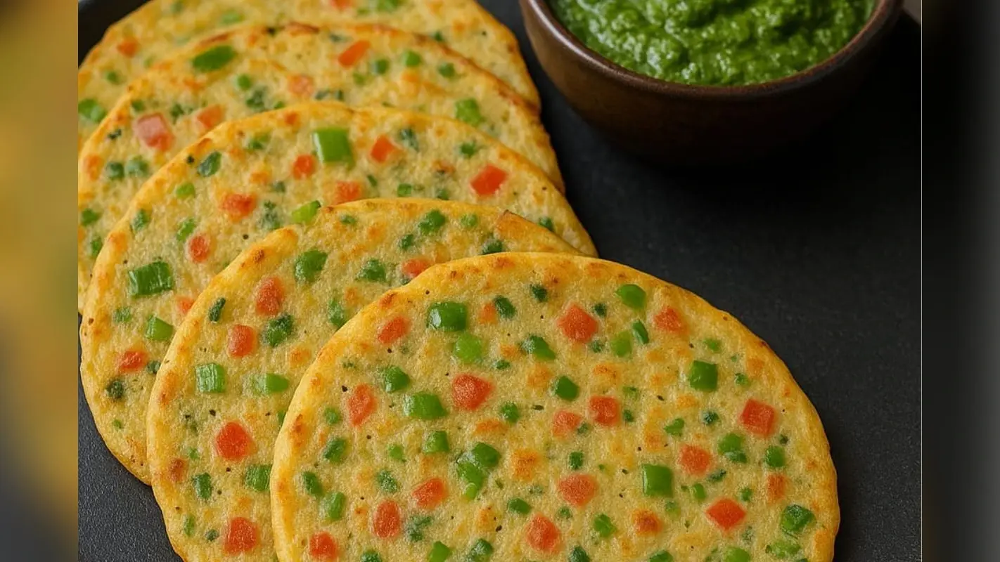 Sooji Chilla Recipe: सब्जियों से भरपूर और स्वाद में लाजवाब, ट्राई करें वेज रवा चीला