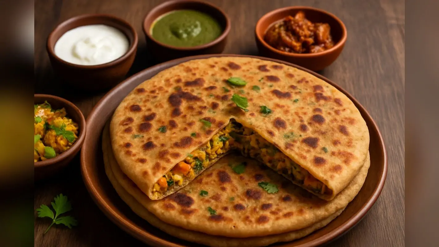 Stuffed Veg Paratha Recipe: टिफिन से लेकर डिनर तक के लिए परफेक्ट हेल्दी और टेस्टी ऑप्शन, मिनटों में बनाएं हेल्दी स्टफ्ड वेज पराठा