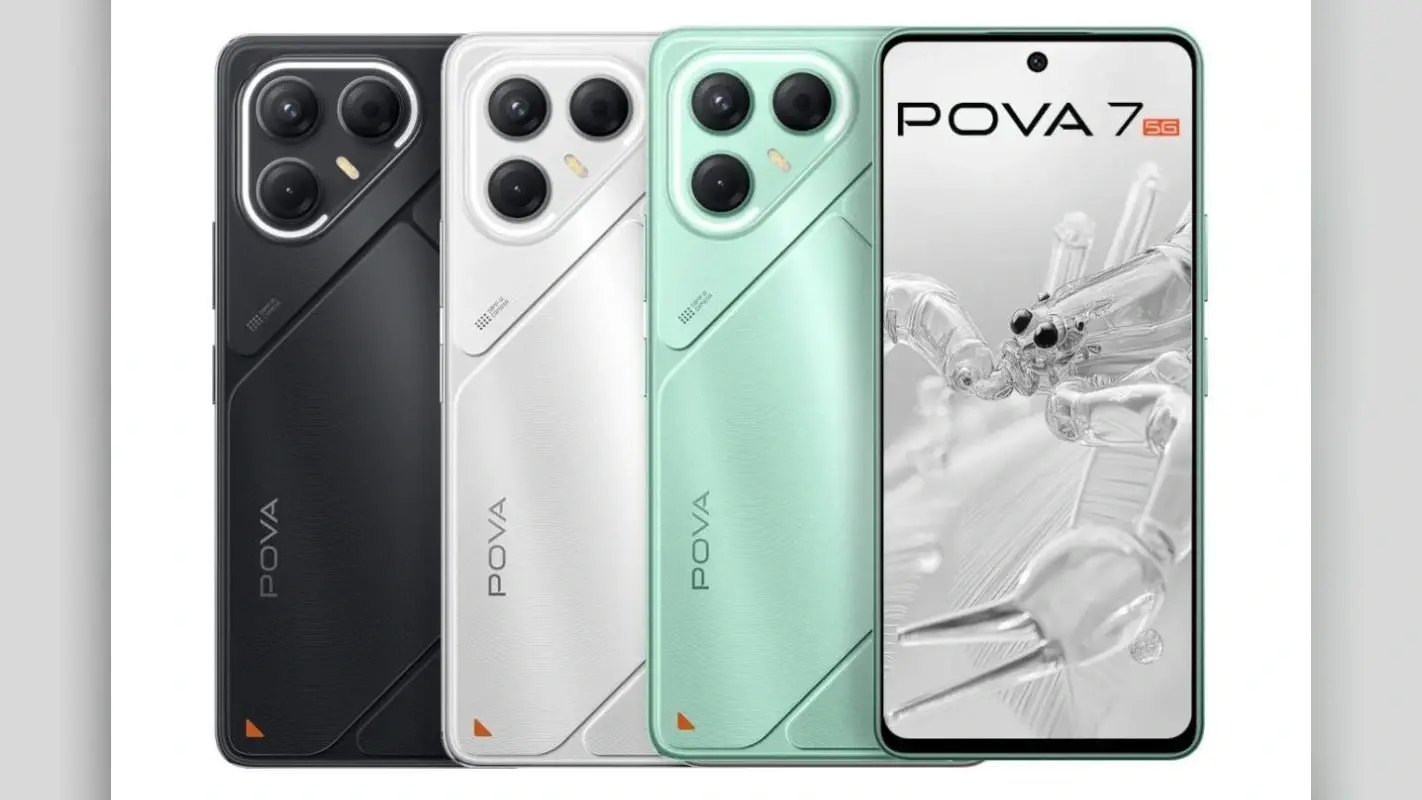 6000mAh बैटरी और AI फीचर्स के साथ Tecno Pova 7 5G Series की हुई एंट्री, जानें फीचर्स और कीमत