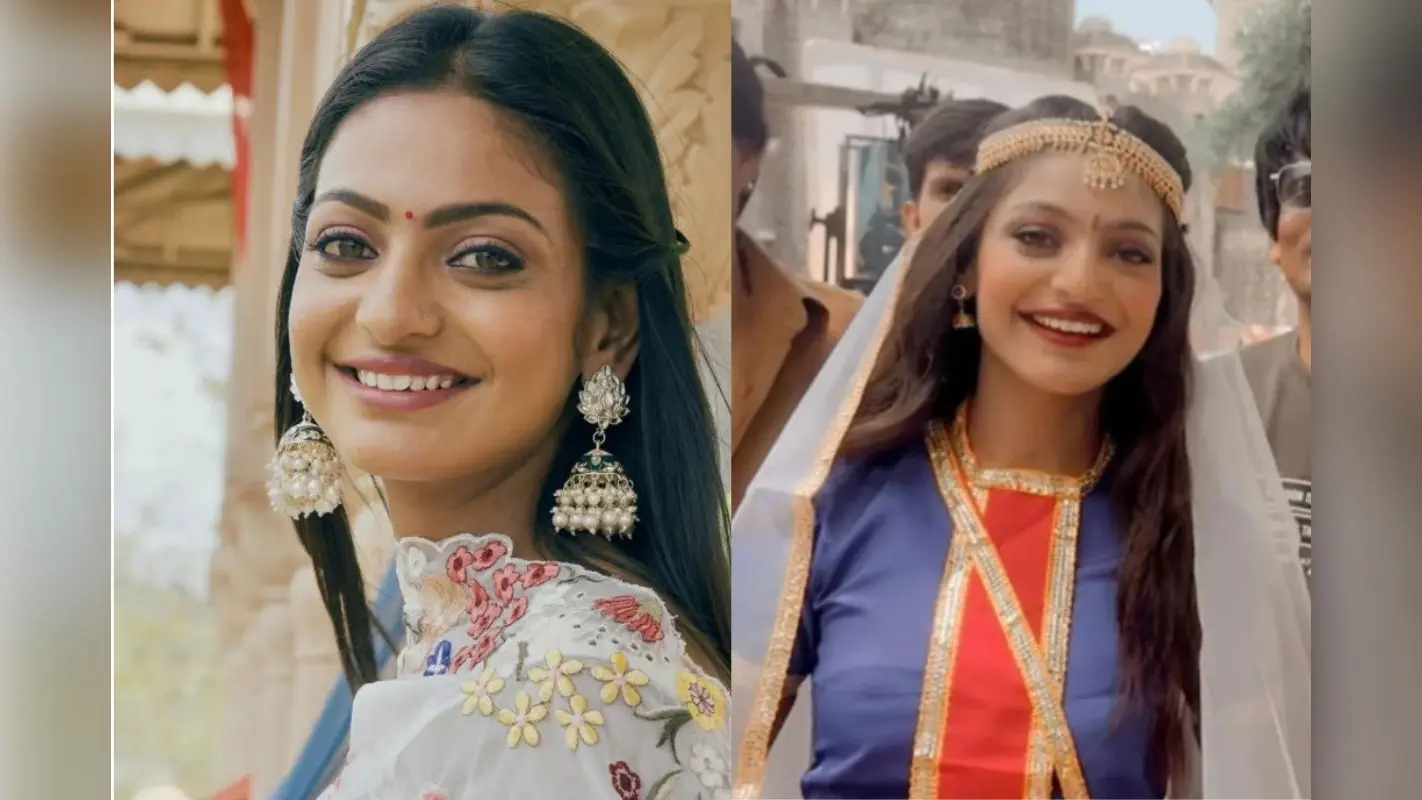 Viral Girl Monalisa First Look: मोनालिसा का डेब्यू फिल्म से सामने आया फर्स्ट लुक, ब्राइडल लुक में सेट पर इतरायीं वायरल गर्ल