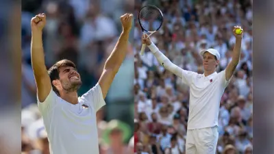 Wimbledon 2025 Men’s Final: खिताबी जंग में अल्काराज vs सिनर, सेमीफाइनल में हारे जोकोविक और फ्रिट्ज
