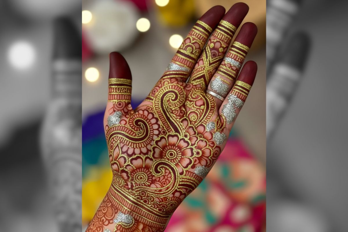 Karma Puja Mehendi Designs