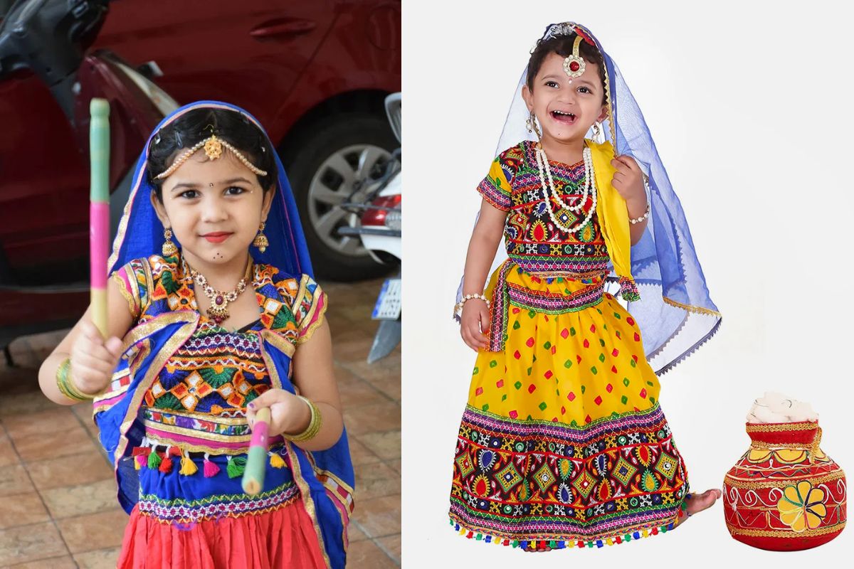 Janmashtami Kids Dress Ideas for radha rani