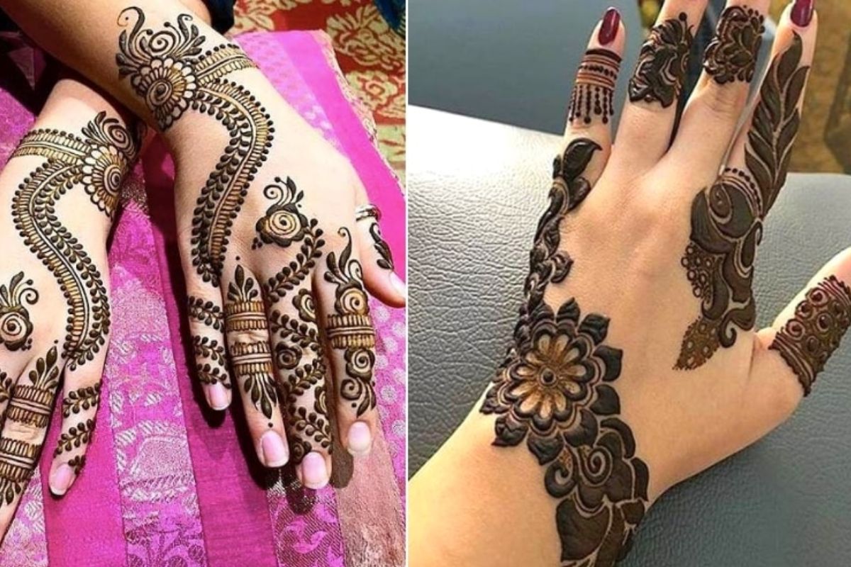 Karma Puja Mehendi Designs