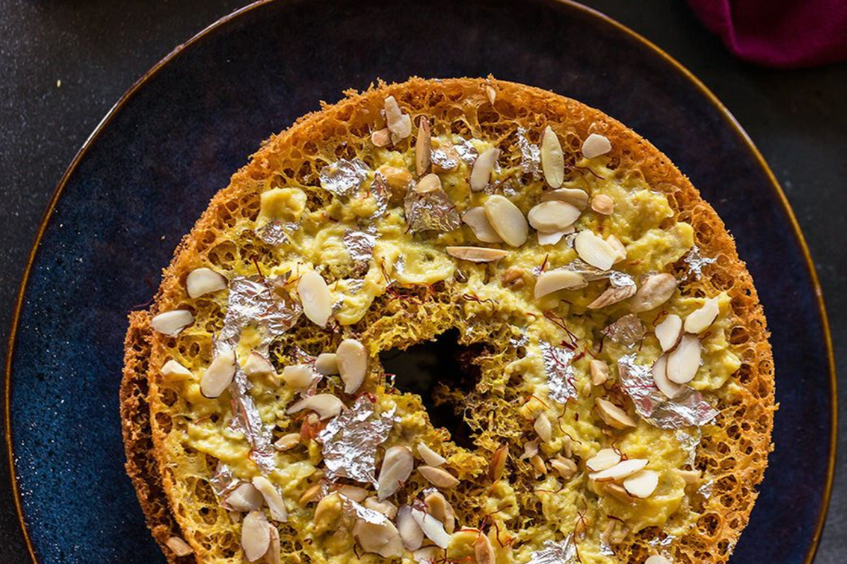 Malai Ghevar Recipe in Hindi
