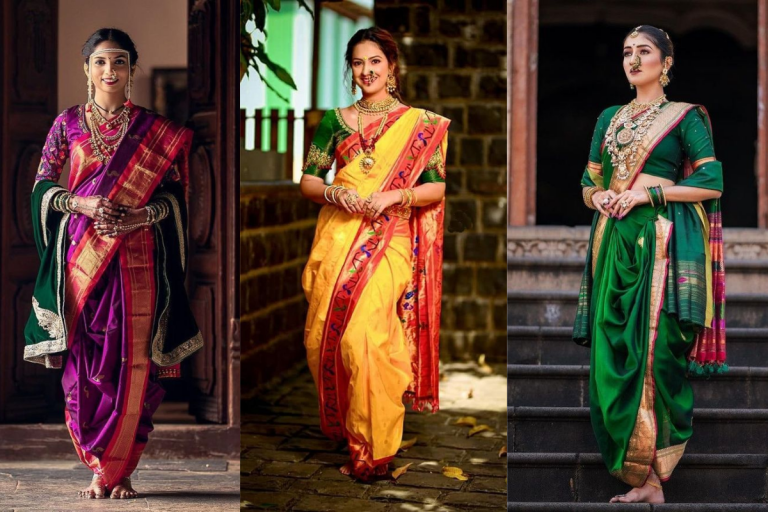 Dhoti Style Saree Draping Maharashtrian Saree