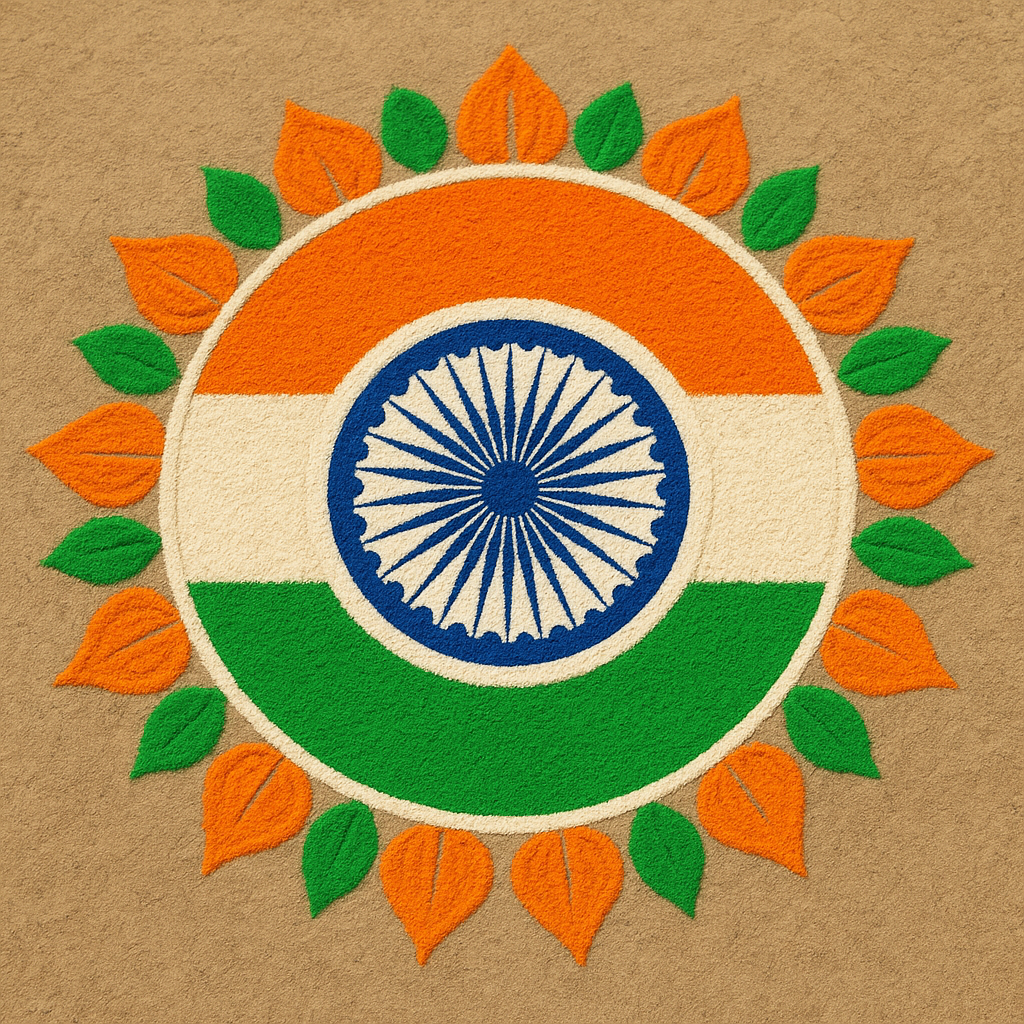independence day rangoli designs