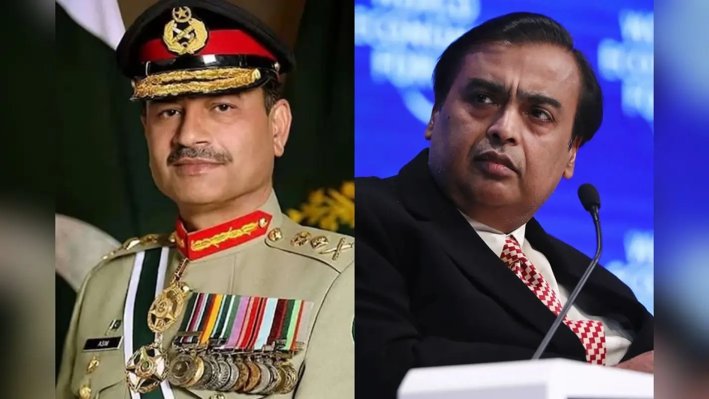 पाक सेना प्रमुख ने मुकेश अंबानी की फोटो के साथ भारत को धमकाया, सिंधु नदी के प्रोजेक्ट्स को उड़ाने की तैयारी