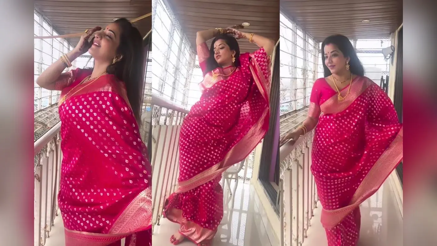 Bhojpuri: परदेसिया गाने पर मोनालिसा के अदाओं ने फैंस पर किया जादू, लाल साड़ी में परम सुंदरी बन इंटरनेट पर मचाया तहलका