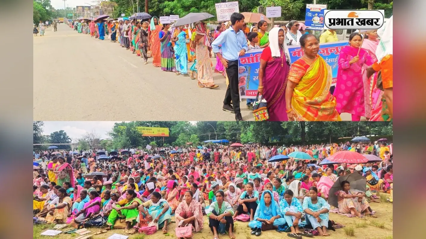 दुर्ग में 2 सिस्टर की गिरफ्तारी के विरोध में ऑल चर्चेज कमेटी ने खूंटी में निकाला मौन जुलूस