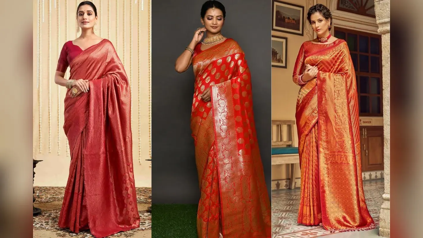 Ganesh Chaturthi Red Saree Look 2025: फेस्टिव लुक को बनाना है खास, तो अपनाएं ये 5 लेटेस्ट फैशन ट्रेंड्स