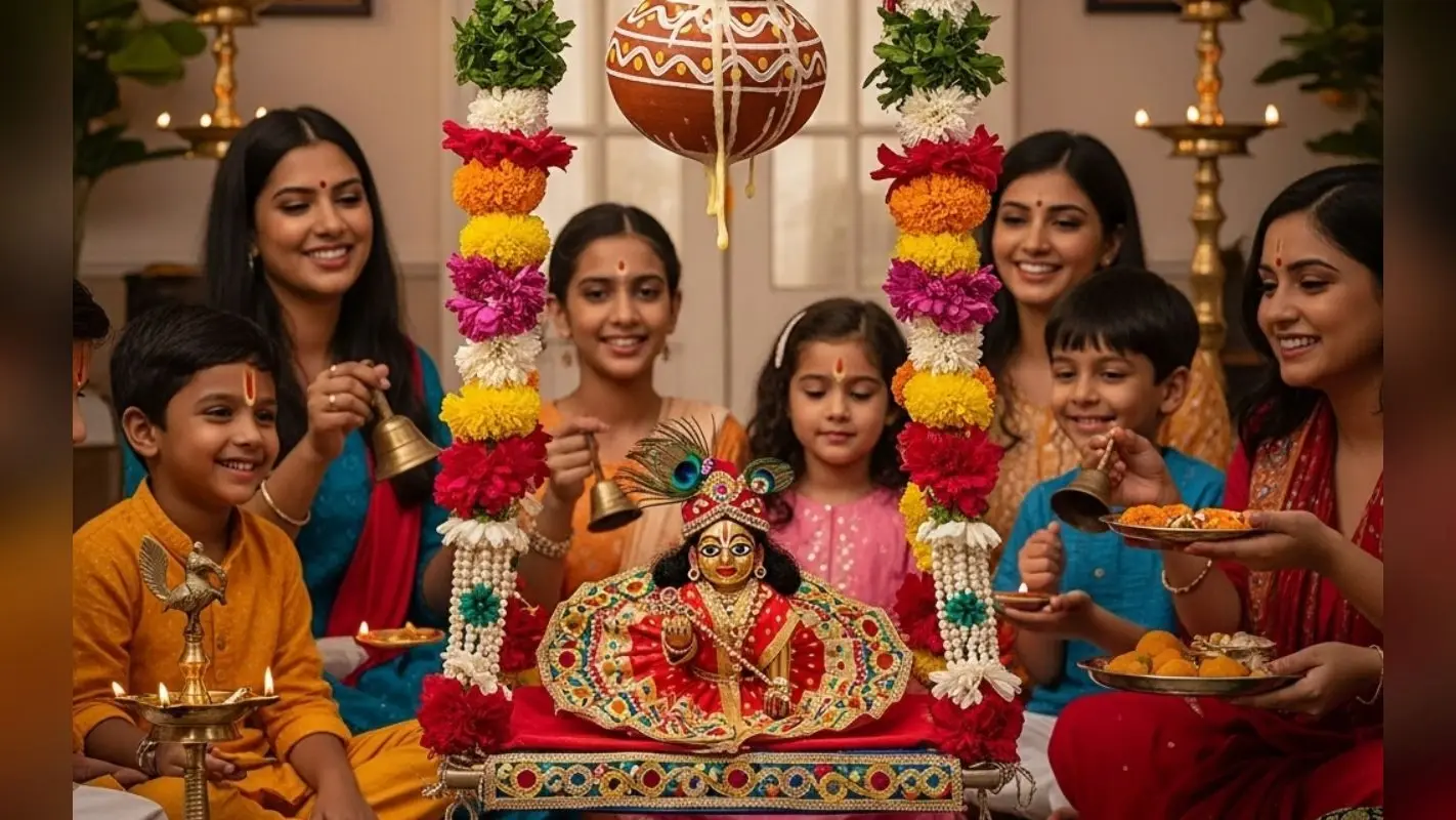 Happy Janmashtami 2025: श्रीकृष्ण जन्माष्टमी पर भेजें अपनों भक्ति, प्रेम और उल्लास से भरे संदेश