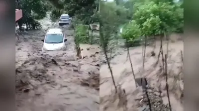 हिमाचल के मंडी में बारिश का कहर, बाढ़ और भूस्खलन से यातायात प्रभावित, यात्रियों की बढ़ीं मुश्किलें