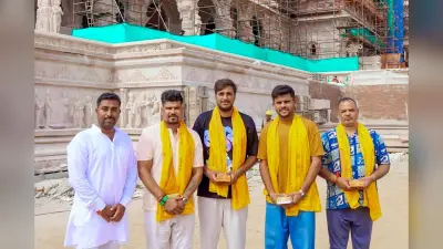 रामलला के द्वार पहुंचे भारतीय क्रिकेटर्स, हनुमानगढ़ी में भी किया दर्शन-पूजन