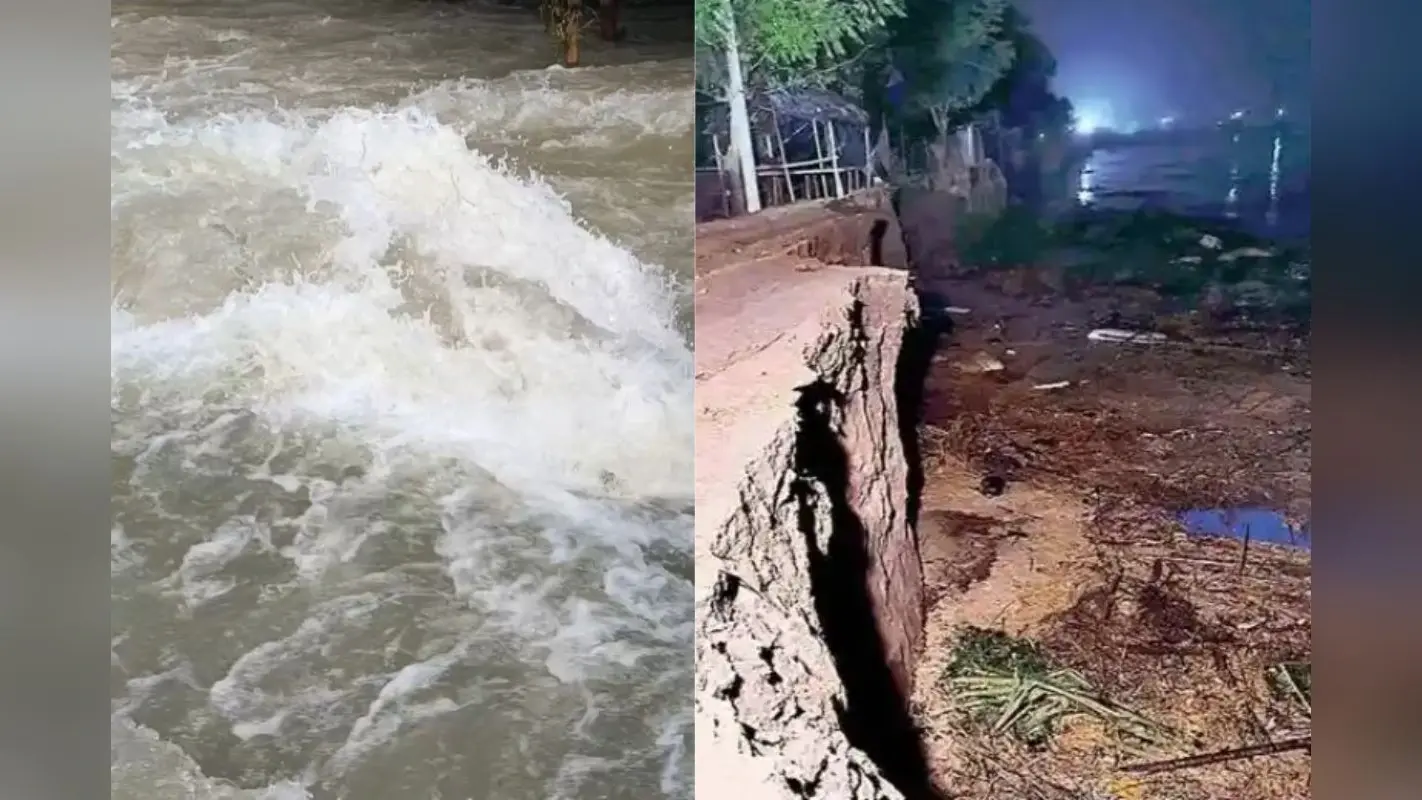 Video: भागलपुर के फेमस दुर्गा मंदिर को छूकर रौद्र रूप में बह रही गंगा, लोग कह रहे- मां को बचा लिजिए
