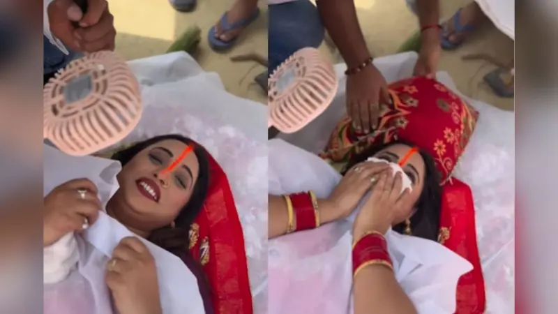 Bhojpuri Film: रानी चटर्जी अर्थी पर लेती हुई आईं नजर , शेयर किया नई फिल्म ‘सास बहु चली स्वर्गलोक’ का BTS VIDEO