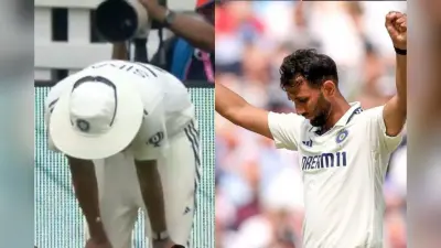 प्रसिद्ध की गेंद पर सिराज ने लपकी बॉल, IND vs ENG मैच में दौरान एक चुक से बदला खुशी का माहौल