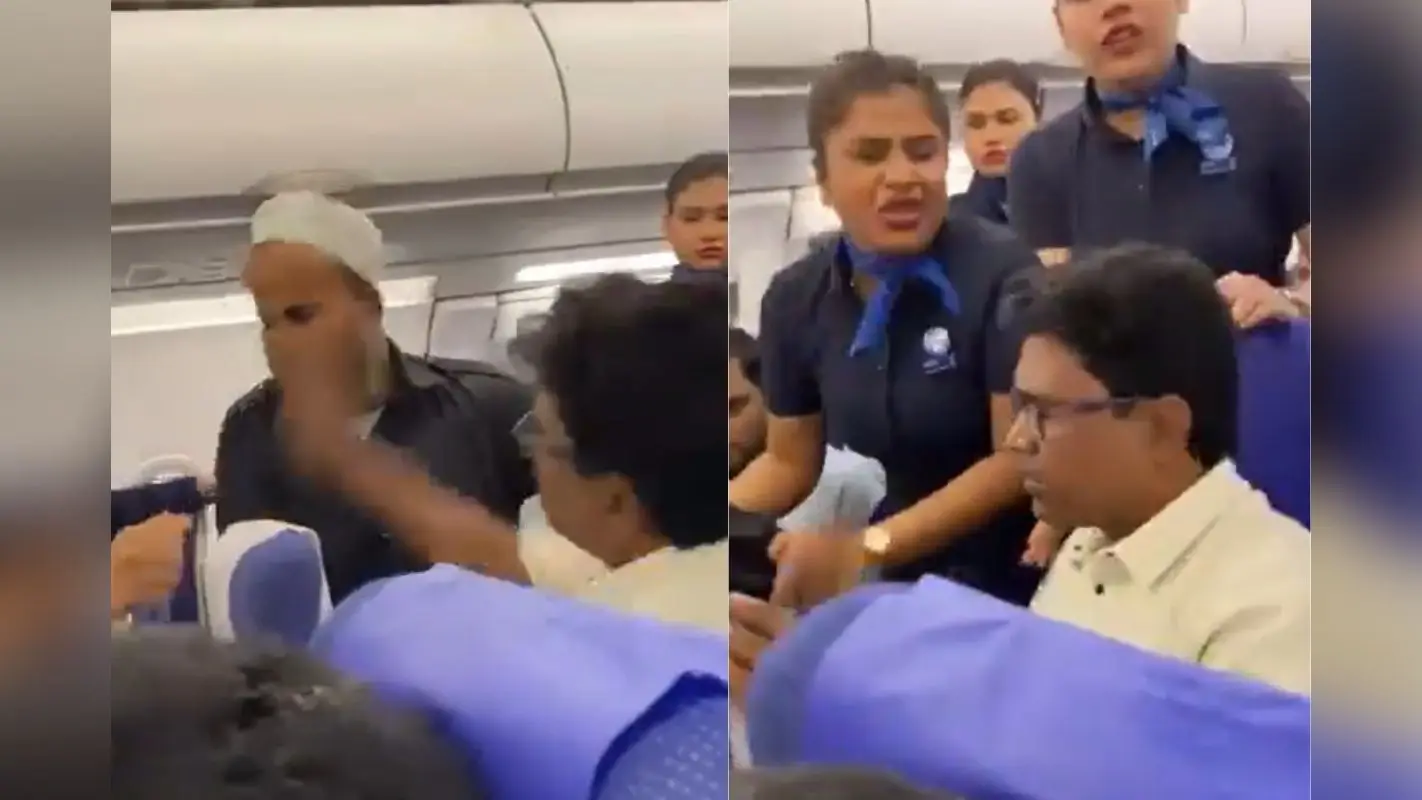 Slaps in Flight Video: इंडिगो की फ्लाइट में एक शख्स ने दूसरे को जड़ दिया थप्पड़, घबराकर रोने लगा यात्री, वायरल हो रहा वीडियो