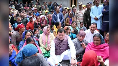 5 लाख का वादा, 5 हजार का चेक, उत्तरकाशी में आपदा पीड़ितों का विरोध