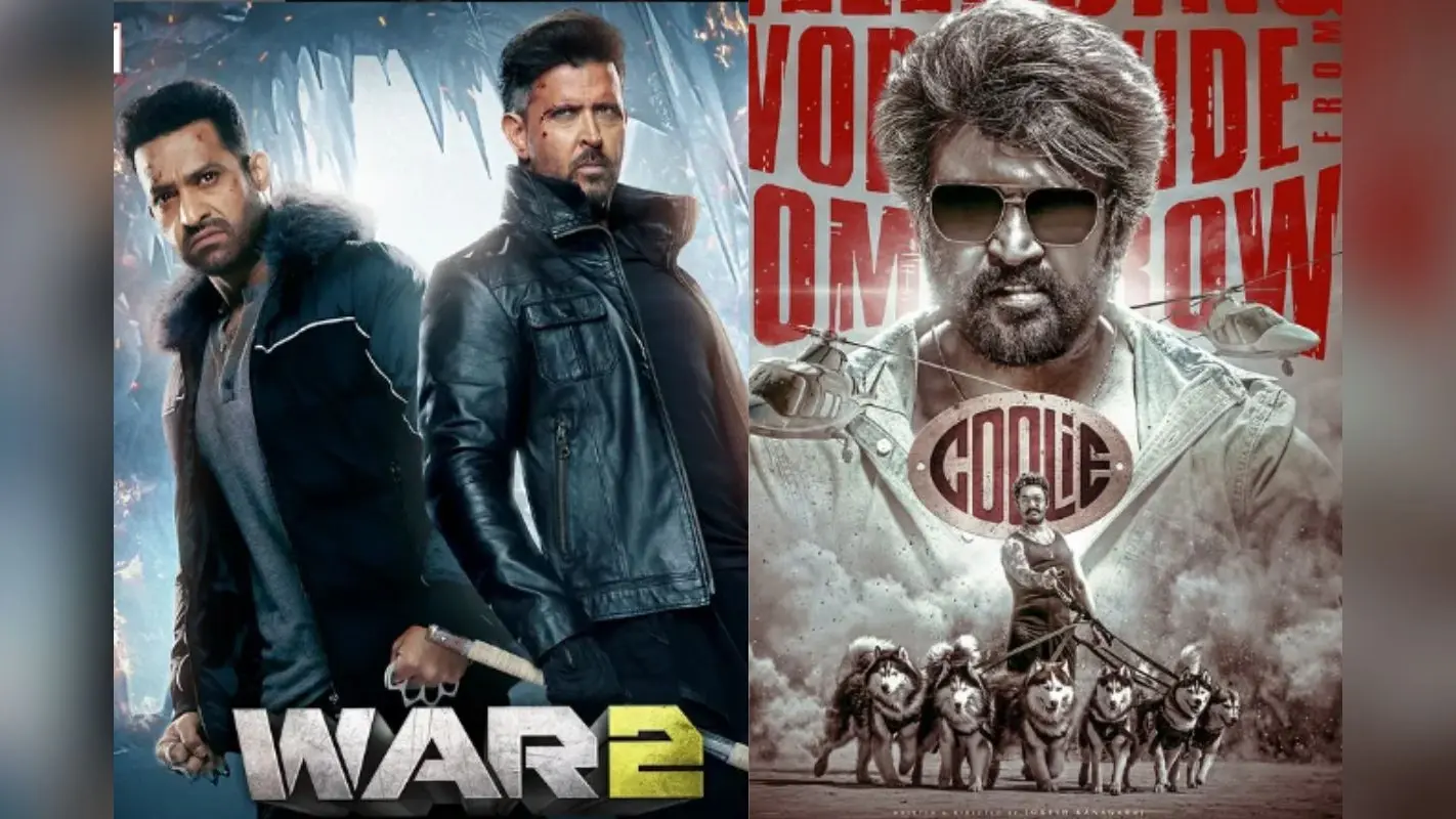 War 2 vs Coolie Box Office Day 8: ऋतिक रोशन की ‘वॉर 2’ या रजनीकांत की ‘कुली’? कौन है बॉक्स ऑफिस का बादशाह? कमाई जान हिल जाएंगे