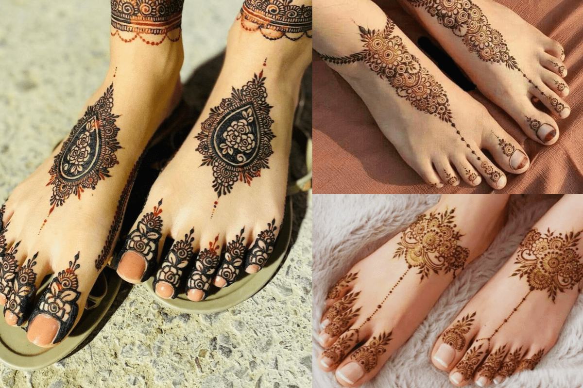 Arabic Mehndi Design for Leg