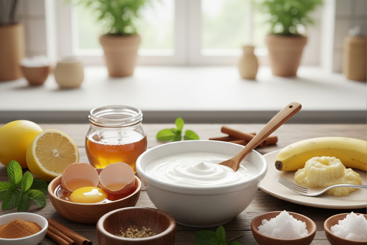 DIY Hair Masks For Shiny Hair 