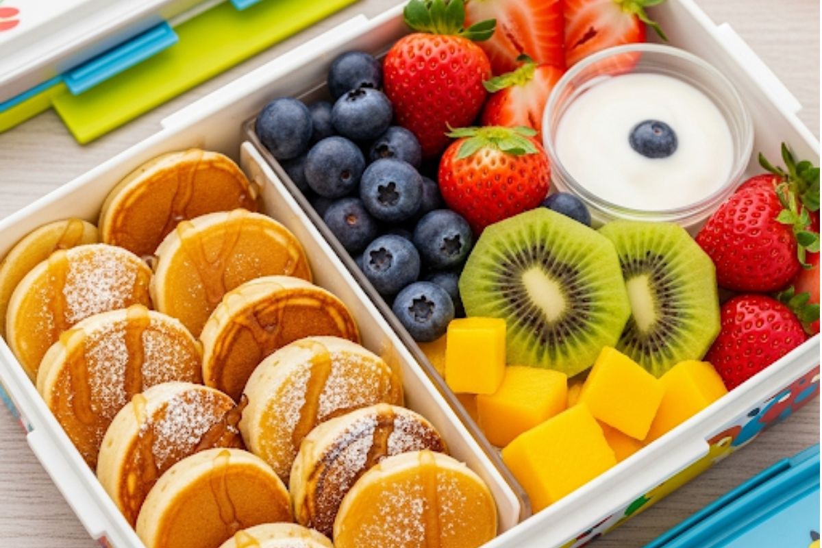 Healthy Lunchbox Ideas For Kids, Mini Pancakes