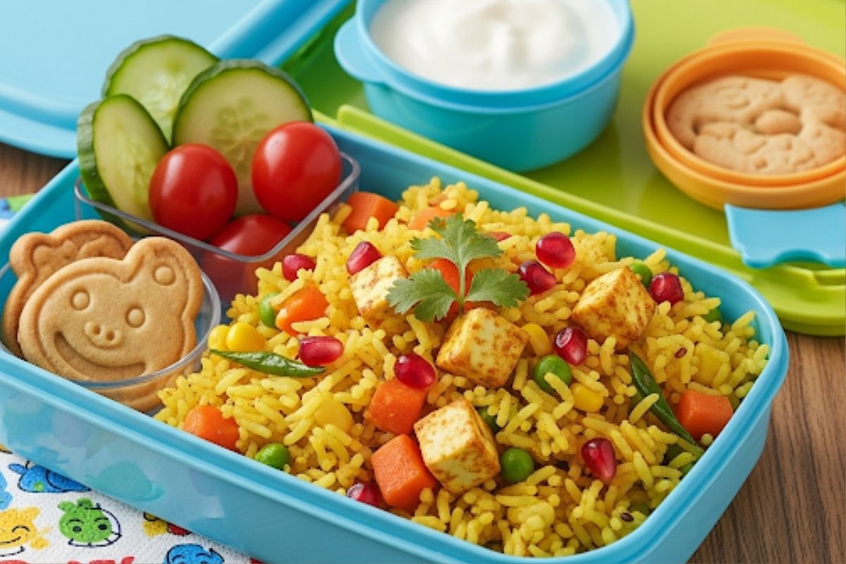 Healthy Lunchbox Ideas For Kids, Veg Pulao