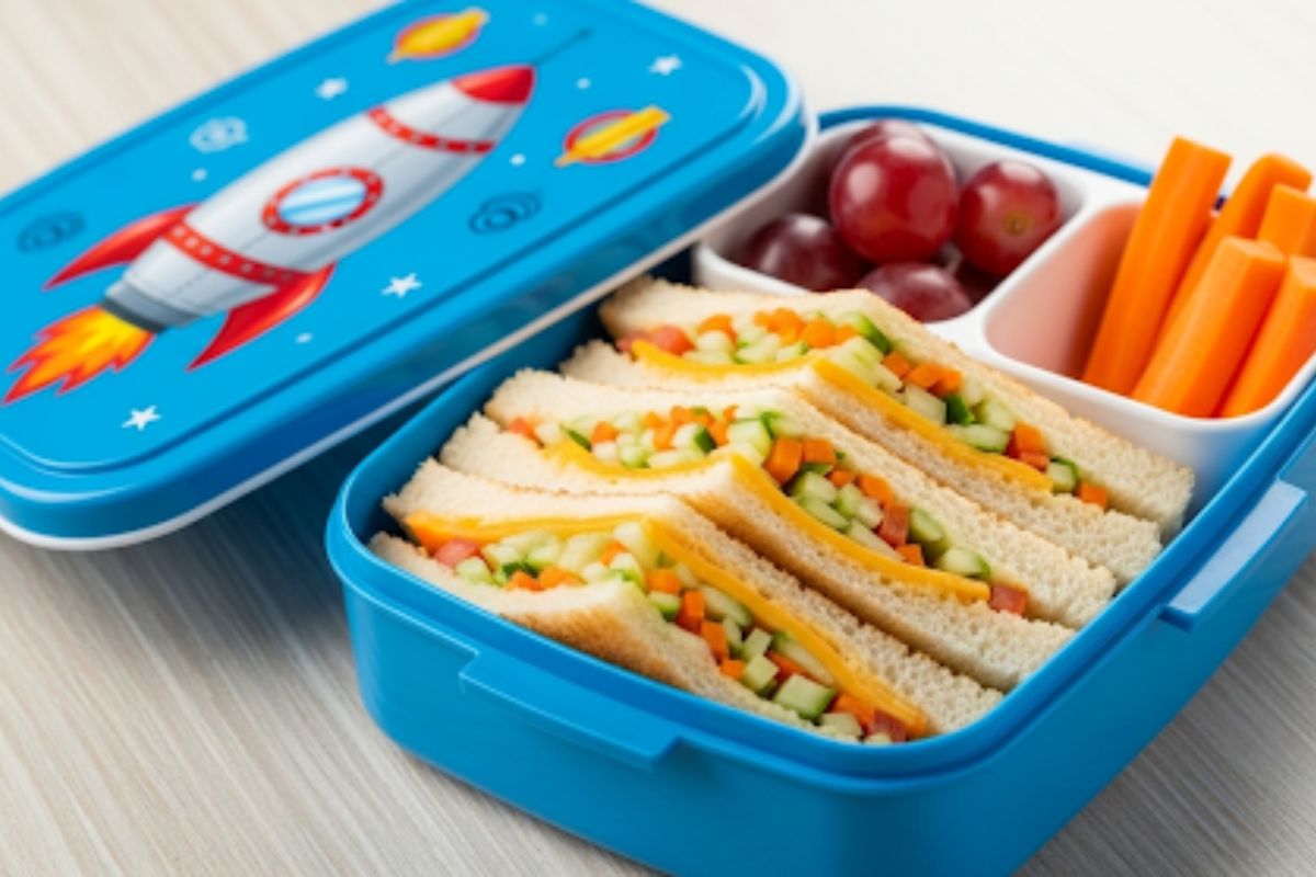 Healthy Lunchbox Ideas For Kids, Veg Sandwich