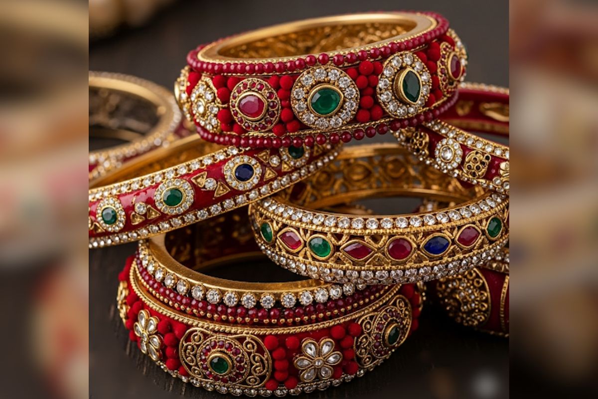 Colourful Red Bangles Design (AI image)
