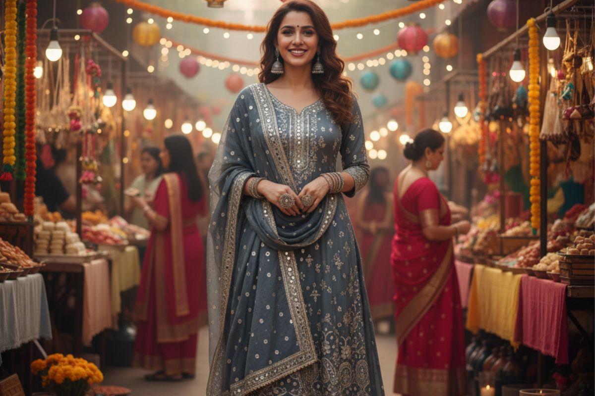grey kurti