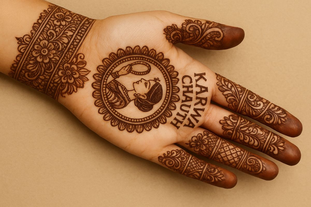 karwa chauth mehndi design