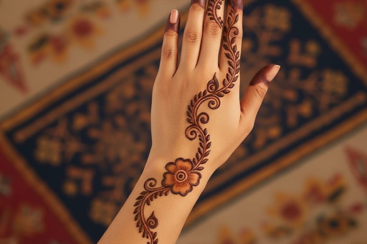 last minute mehndi design