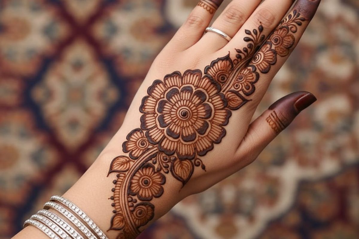 last minute mehndi design