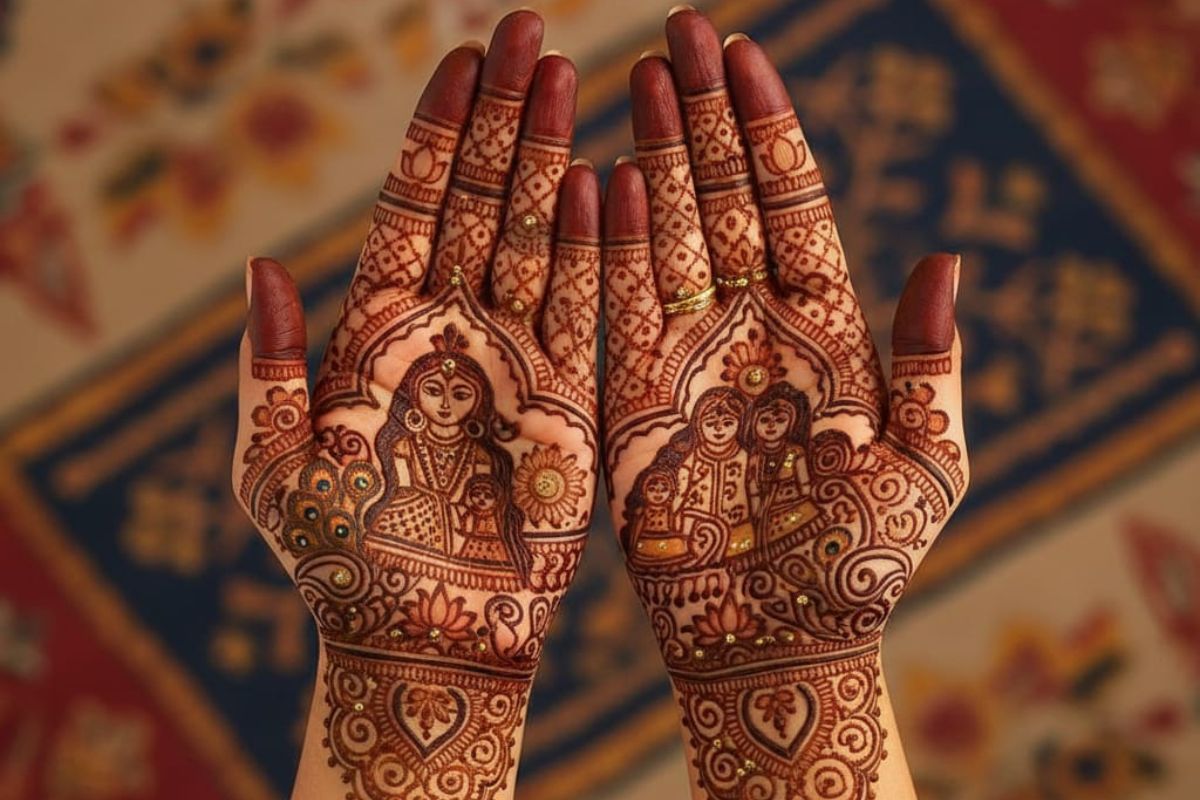 last minute mehndi design