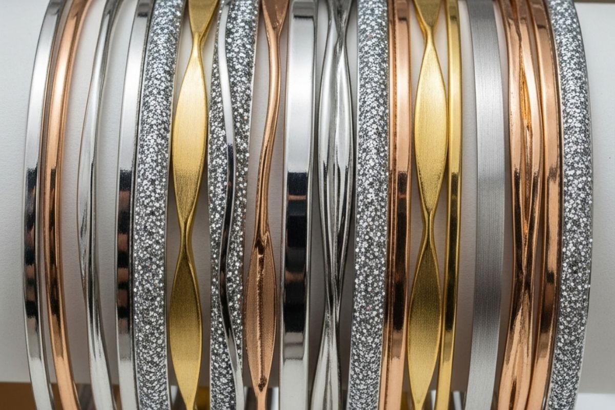metallic bangle design