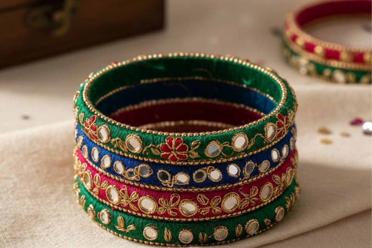mirror work bangle