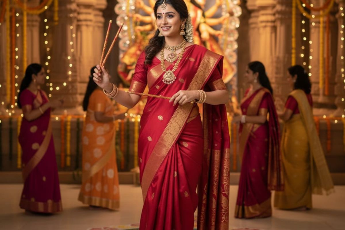 red saree