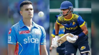 मैदान पर हुई जूनियर तेंदुलकर vs द्रविड़ भिड़ंत, समित पर भारी पड़े अर्जुन, चतुराई भरी गेंद पर बनाया शिकार