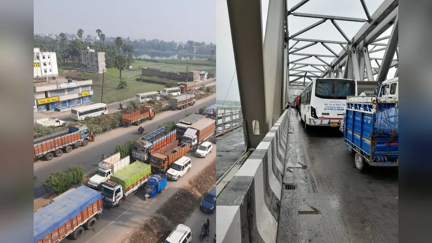 Bihar News: महात्मा गांधी सेतु पर लगा भयंकर जाम, पटना-मसौढी रोड पर भी लगी गाड़ियों की लंबी लाइन
