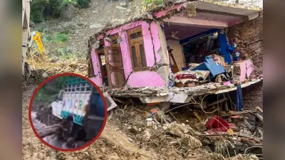 Watch Video : हिमाचल में पहाड़ से उतरा सैलाब, गाड़ियां मलबे में दब गईं, डरावना वीडियो आया सामने