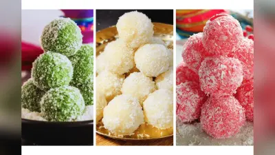 Flavoured Coconut Laddu Recipe: विश्वकर्मा पूजा भोग के लिए बनाएं अलग-अलग फ्लेवर वाले स्वादिष्ट नारियल लड्डू