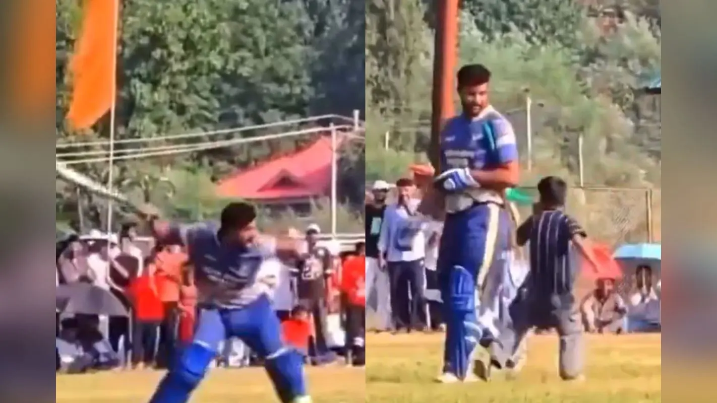 Watch: ऐसे कौन चिढ़ाता है भाई, गुस्से में बल्ला लेकर छोटे बच्चे के पीछे दौड़ा बल्लेबाज, Video वायरल