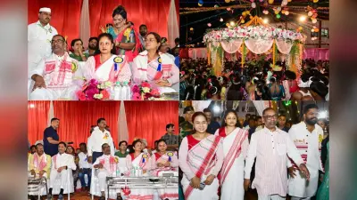 Karma Puja 2025: कल्पना संग करम पूजा महोत्सव में शामिल हुए सीएम हेमंत सोरेन, करम डाली के समक्ष की पूजा