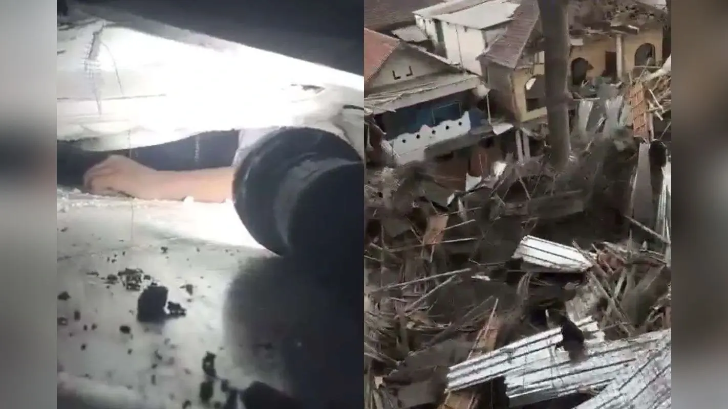 VIDEO: इंडोनेशिया में बड़ा हादसा, इस्लामिक स्कूल गिरा, मलबे के नीचे बच्चों का वीडियो देख कांप जाएगा दिल