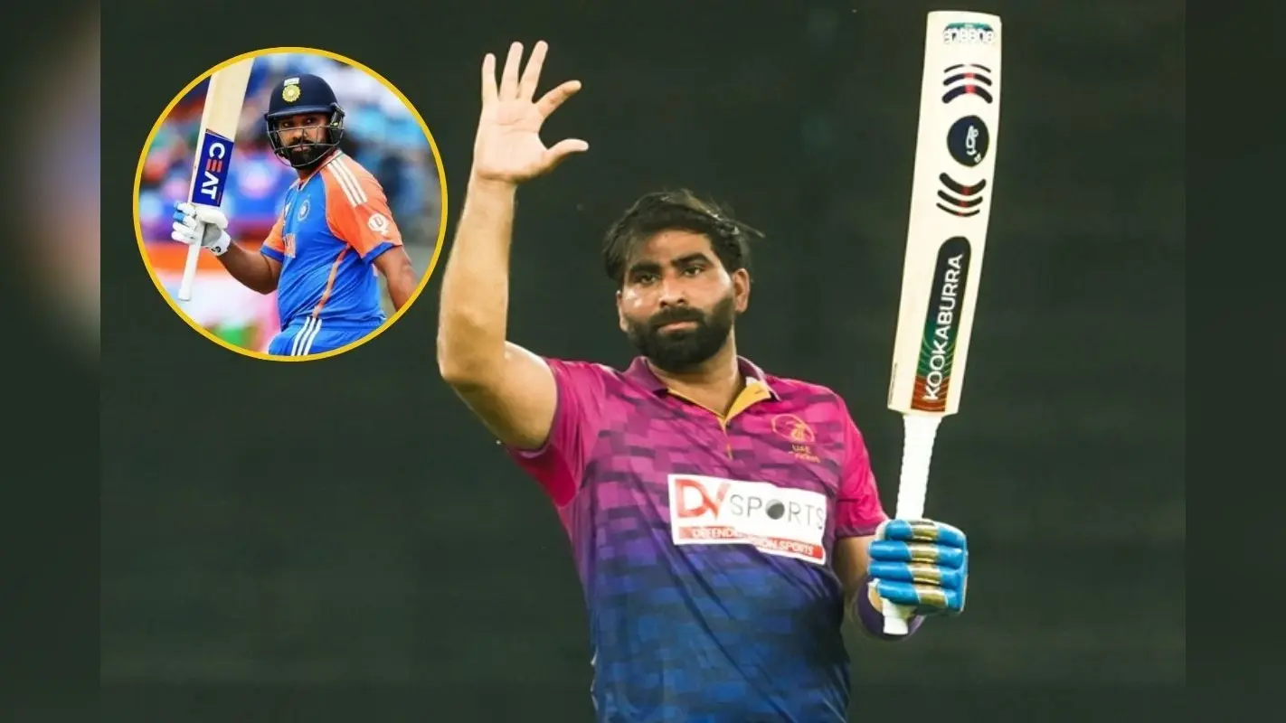 यूएई के कप्तान ने हिटमैन को छोड़ा पीछे, एक ही मैच में तोड़े रोहित शर्मा के दो रिकॉर्ड