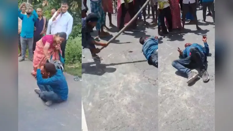 Video: मुजफ्फरपुर में झपटमार को पीटकर अधमरा किया, चेन छीनकर एयरफोर्स जवान को मारी थी गोली