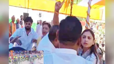 Video: NDA सम्मलेन में महायुद्ध, JDU और चिराग (रा) के कार्यकर्ताओं में भिड़ंत, भगदड़