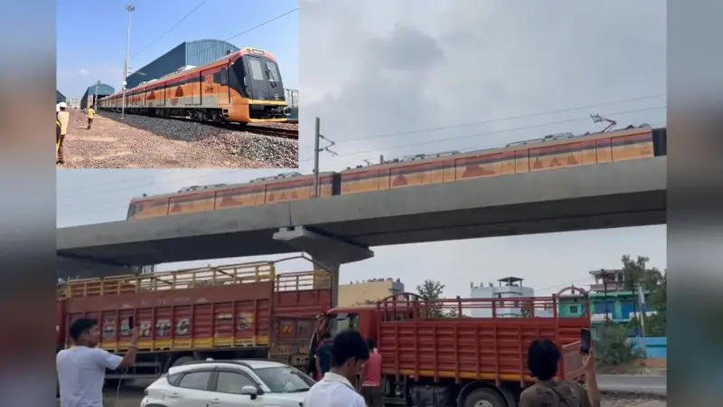 Video: पटना में जब मेट्रो चली, सड़क पर चल रहे लोग मोबाइल में बनाने लगे वीडियो