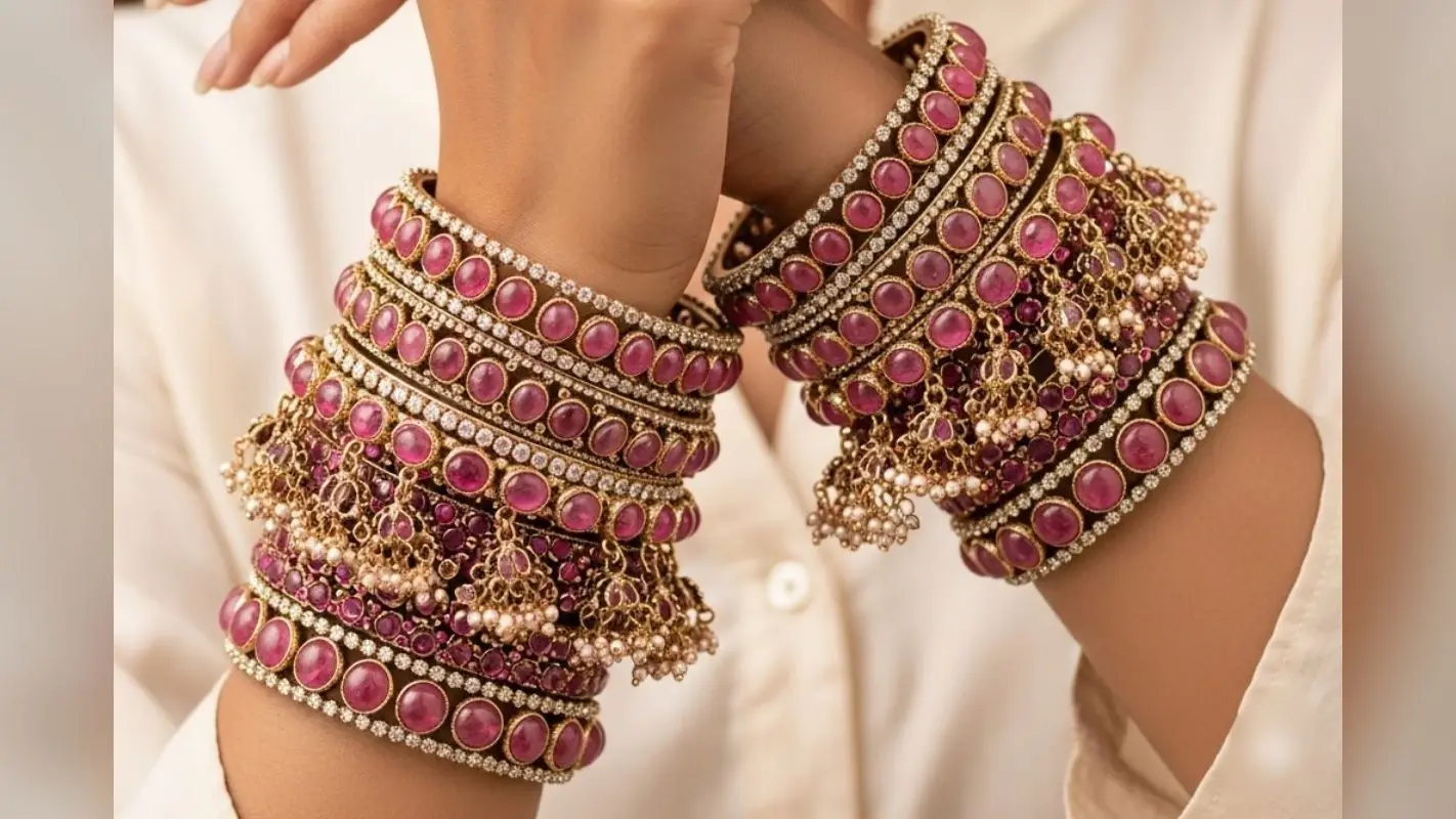 Pink Bangles Design: हर आउटफिट पर परफेक्ट मैच, देखें पिंक बैंगल्स का लेटेस्ट कलेक्शन